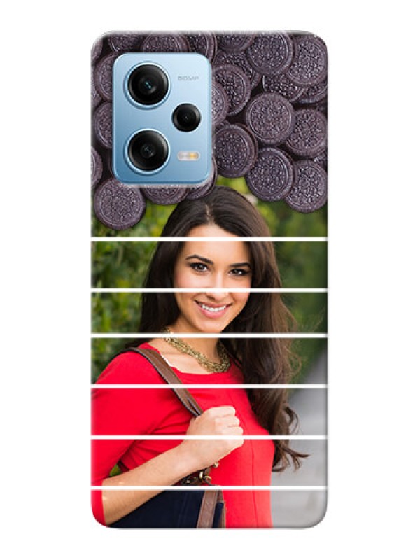 Custom Redmi Note 12 Pro 5G Custom Mobile Covers with Oreo Biscuit Design