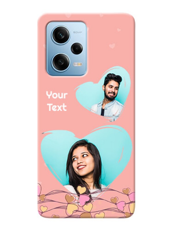 Custom Redmi Note 12 Pro 5G customized phone cases: Love Doodle Design