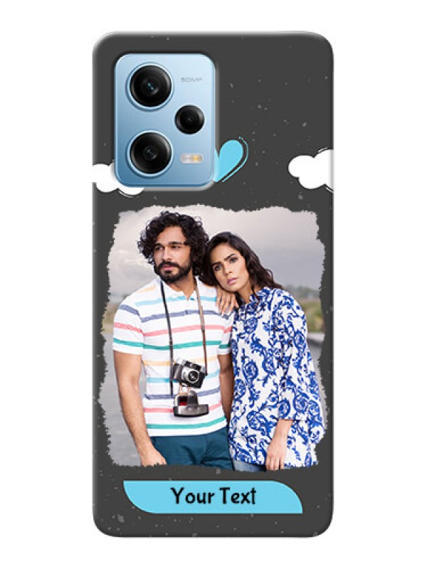 Custom Redmi Note 12 Pro 5G Mobile Back Covers: splashes with love doodles Design