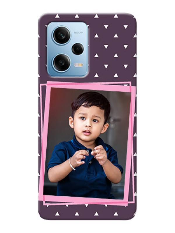 Custom Redmi Note 12 Pro 5G Phone Cases: Triangle Pattern Dotted Design