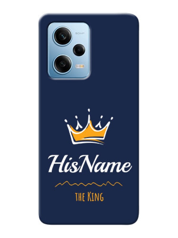Custom Redmi Note 12 Pro 5G King Phone Case with Name