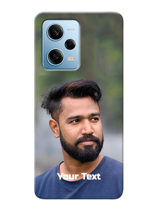 Custom Redmi Note 12 Pro 5G Mobile Cover: Photo with Text
