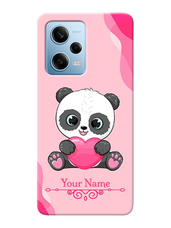 Custom Redmi Note 12 Pro 5G Mobile Back Covers: Cute Panda Design