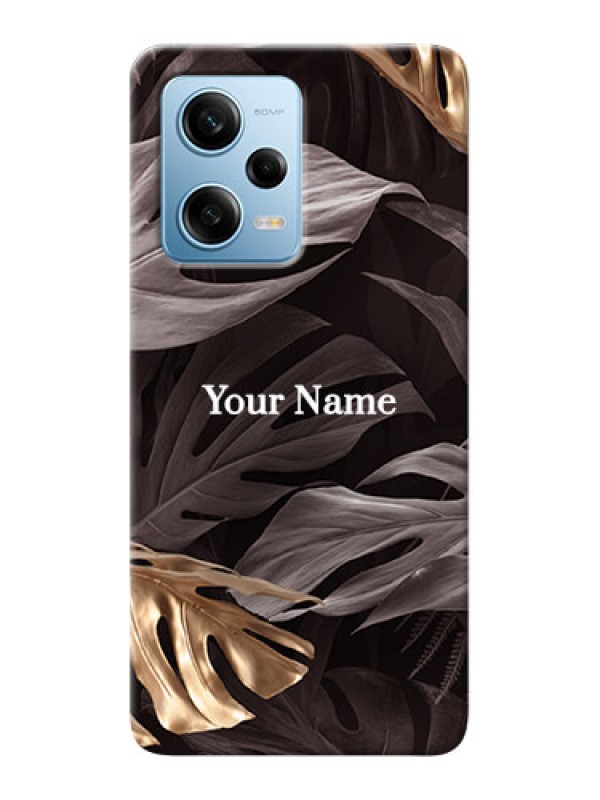 Custom Redmi Note 12 Pro 5G Mobile Back Covers: Wild Leaves digital paint Design