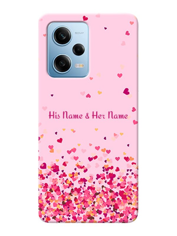 Custom Redmi Note 12 Pro 5G Phone Back Covers: Floating Hearts Design