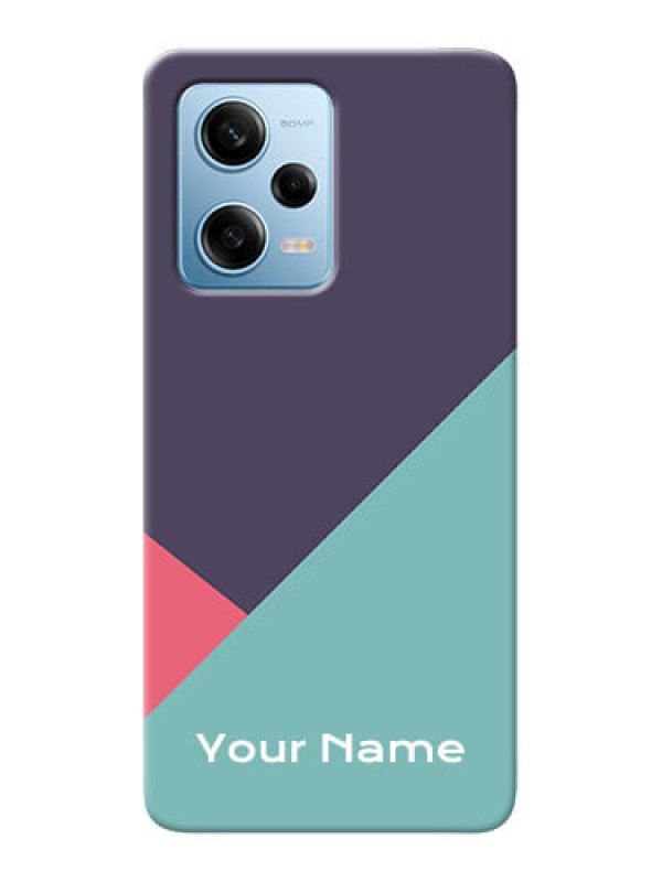 Custom Redmi Note 12 Pro 5G Custom Phone Cases: Tri Color abstract Design