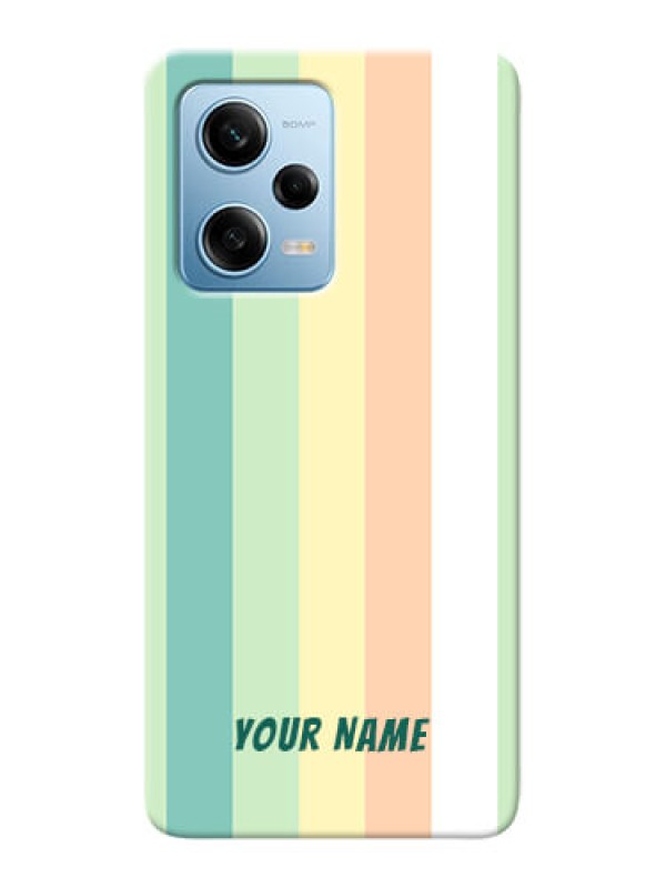 Custom Redmi Note 12 Pro 5G Back Covers: Multi-colour Stripes Design