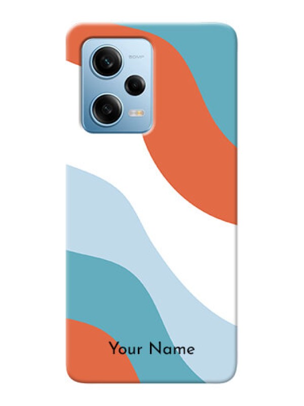 Custom Redmi Note 12 Pro 5G Mobile Back Covers: coloured Waves Design