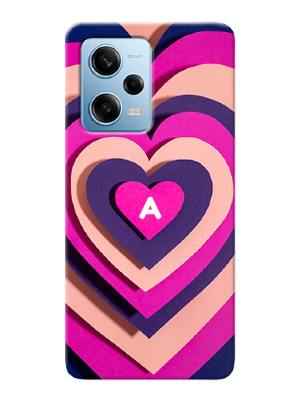 Custom Redmi Note 12 Pro 5G Custom Mobile Case with Cute Heart Pattern Design