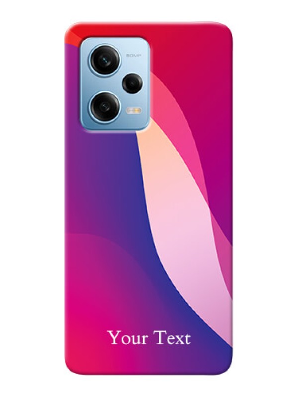 Custom Redmi Note 12 Pro 5G Mobile Back Covers: Digital abstract Overlap Design