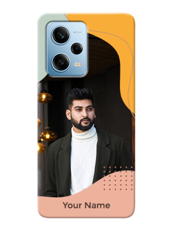 Custom Redmi Note 12 Pro 5G Custom Phone Cases: Tri-coloured overlay design