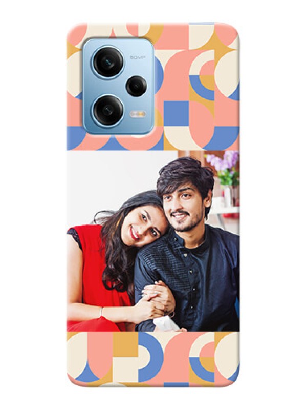 Custom Redmi Note 12 Pro 5G Custom Phone Covers: Semi-circle Maze Pattern Design