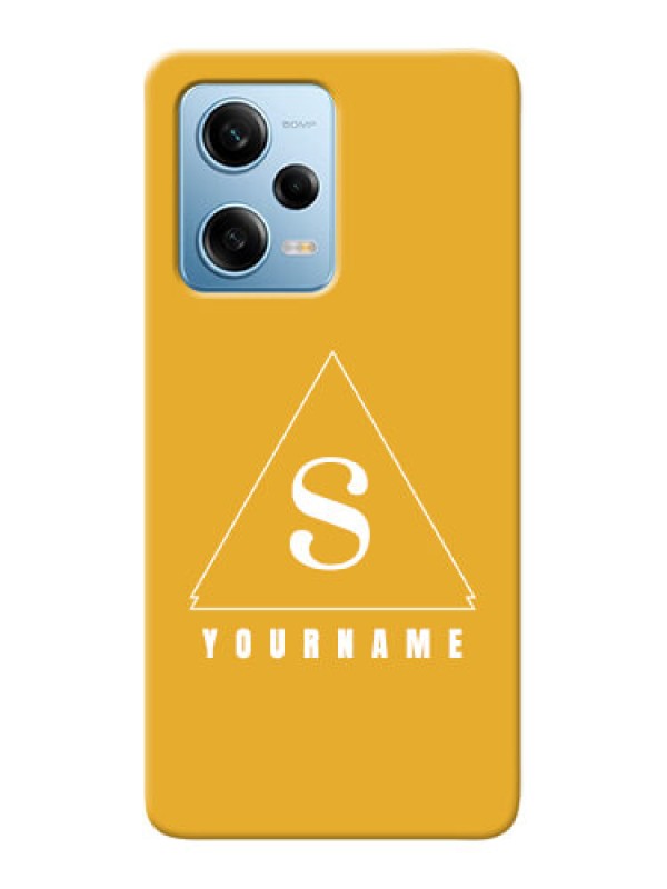 Custom Redmi Note 12 Pro 5G Custom Mobile Case with simple triangle Design