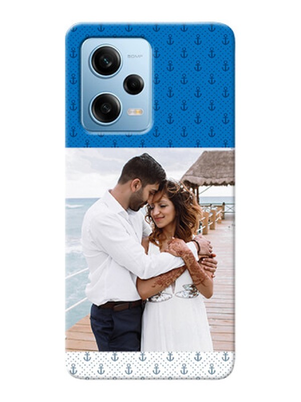 Custom Redmi Note 12 Pro Plus 5G Mobile Phone Covers: Blue Anchors Design