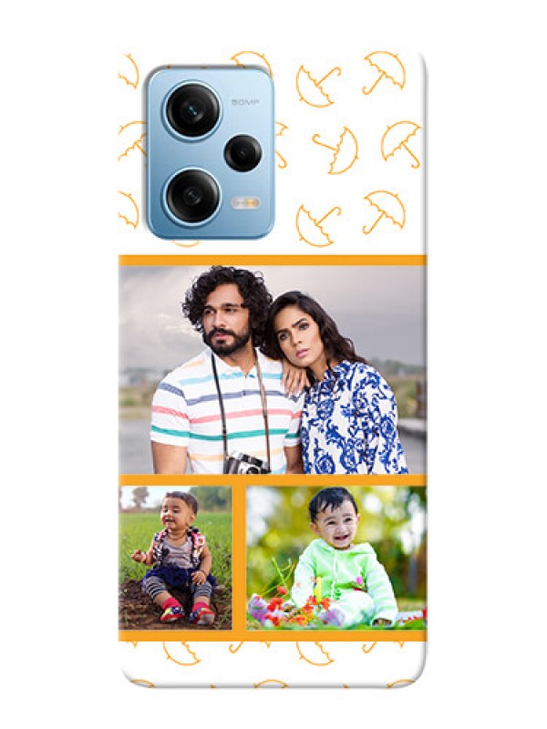 Custom Redmi Note 12 Pro Plus 5G Personalised Phone Cases: Yellow Pattern Design