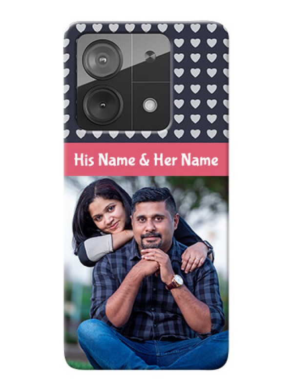 Custom Redmi Note 13 5G Custom Mobile Case with Love Symbols Design