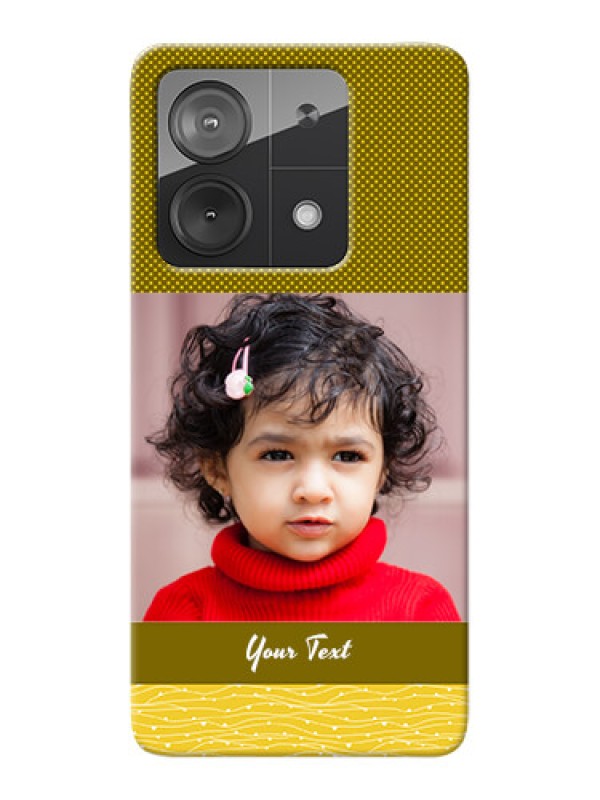 Custom Redmi Note 13 5G custom mobile back covers: Simple Green Color Design