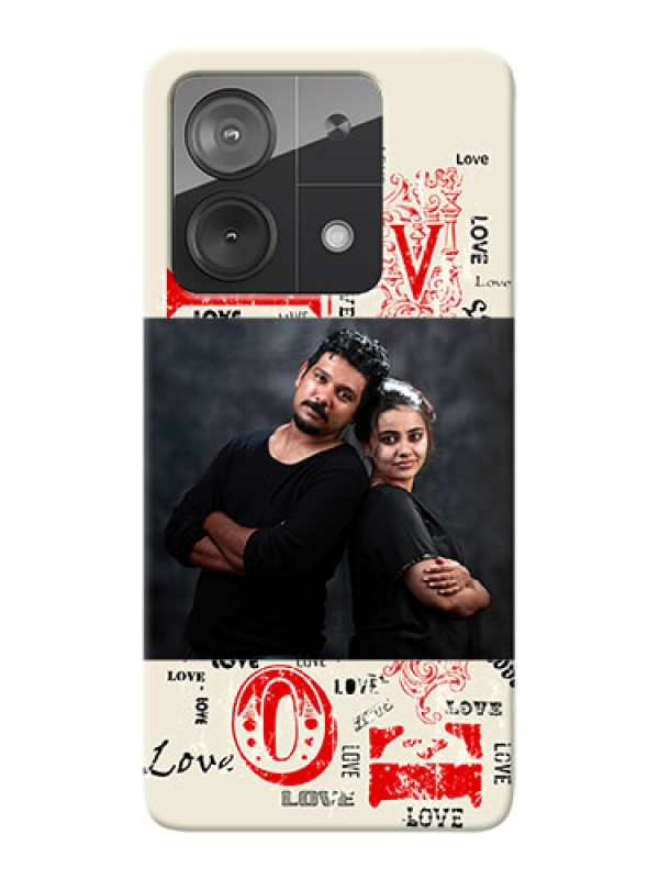 Custom Redmi Note 13 5G mobile cases online: Trendy Love Design Case