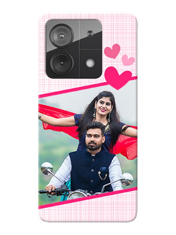 Custom Redmi Note 13 5G Personalised Phone Cases: Love Shape Heart Design