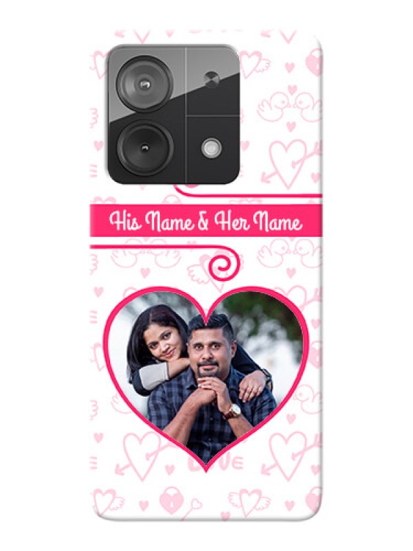 Custom Redmi Note 13 5G Personalized Phone Cases: Heart Shape Love Design