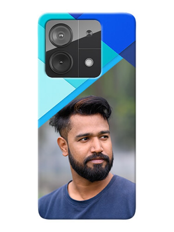 Custom Redmi Note 13 5G Phone Cases Online: Blue Abstract Cover Design