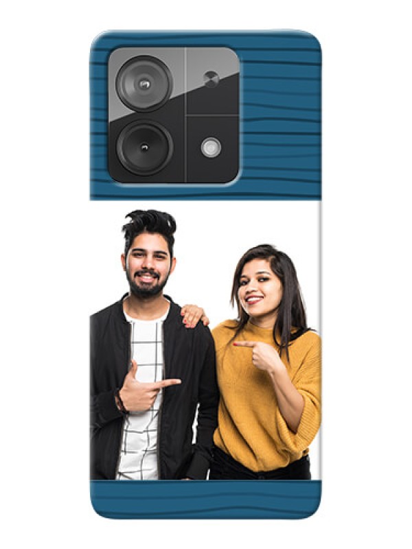 Custom Redmi Note 13 5G Custom Phone Cases: Blue Pattern Cover Design