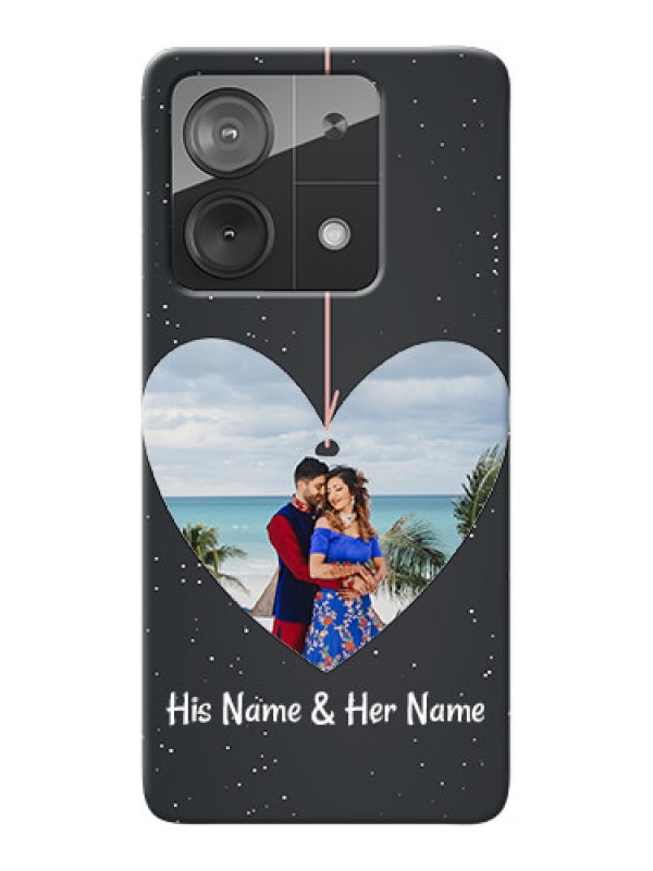 Custom Redmi Note 13 5G custom phone cases: Hanging Heart Design