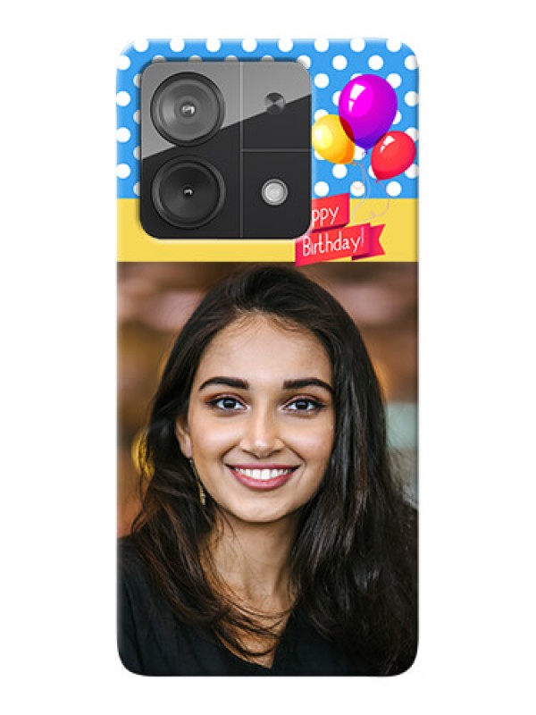 Custom Redmi Note 13 5G custom mobile back covers: Happy Birthday Design