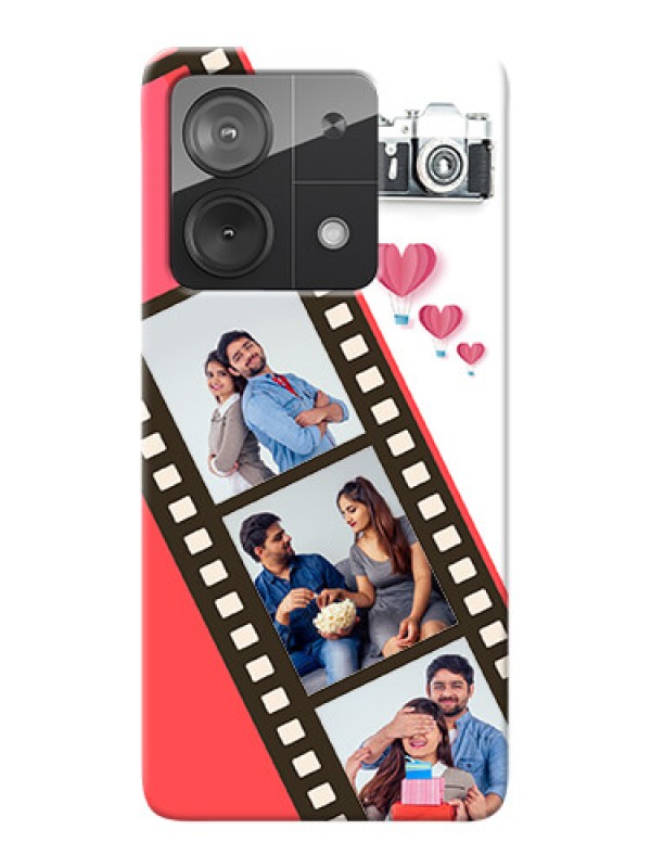 Custom Redmi Note 13 5G custom phone covers: 3 Image Holder with Film Reel