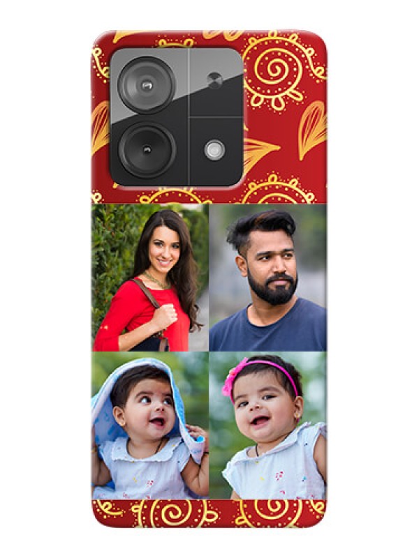 Custom Redmi Note 13 5G Mobile Phone Cases: 4 Image Traditional Design
