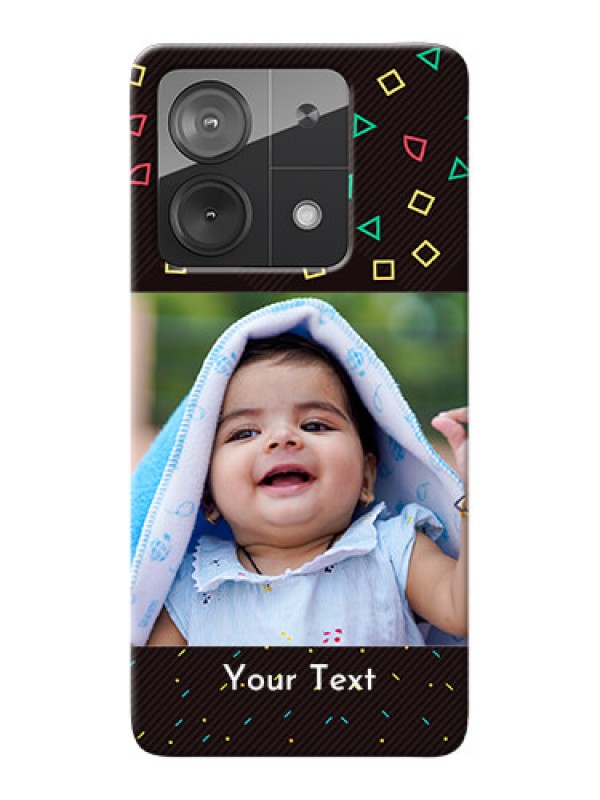 Custom Redmi Note 13 5G custom mobile cases with confetti birthday design