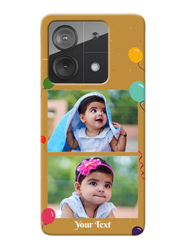 Custom Redmi Note 13 5G Phone Covers: Image Holder with Birthday Celebrations Design