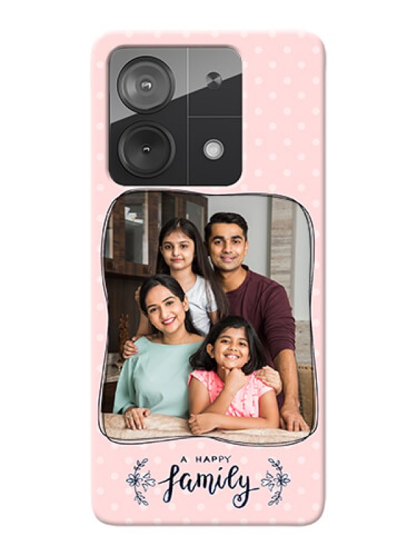Custom Redmi Note 13 5G Personalized Phone Cases: Family with Dots Design