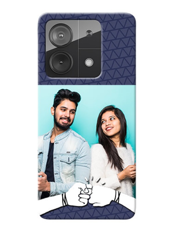 Custom Redmi Note 13 5G Mobile Covers Online with Best Friends Design