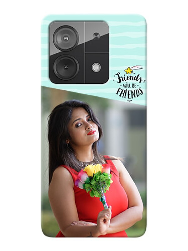 Custom Redmi Note 13 5G Mobile Back Covers: Friends Picture Icon Design