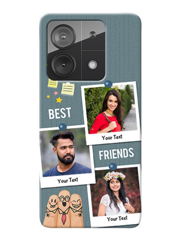 Custom Redmi Note 13 5G Mobile Cases: Sticky Frames and Friendship Design