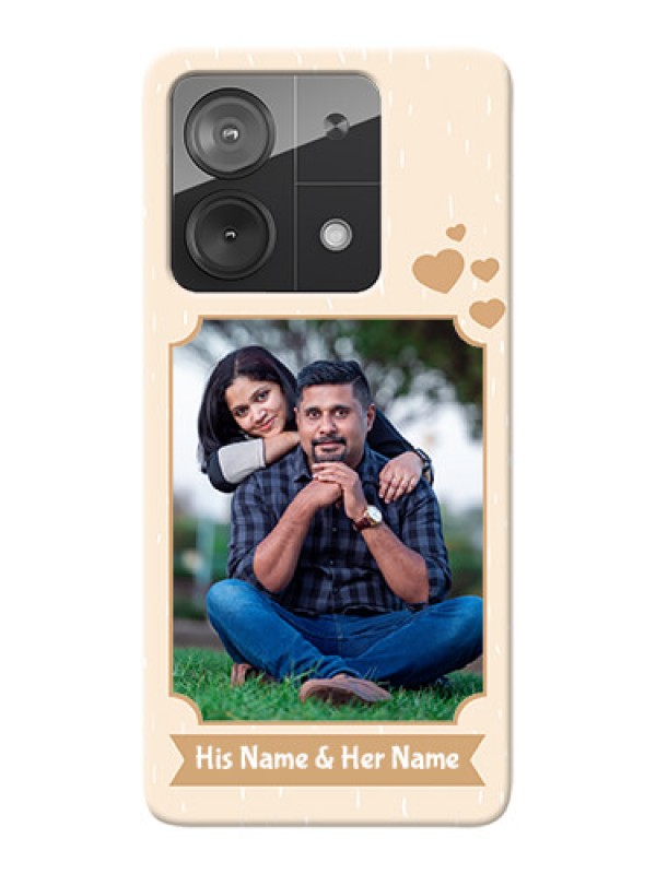 Custom Redmi Note 13 5G mobile phone cases with confetti love design