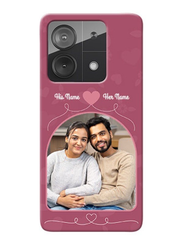 Custom Redmi Note 13 5G mobile phone covers: Love Floral Design