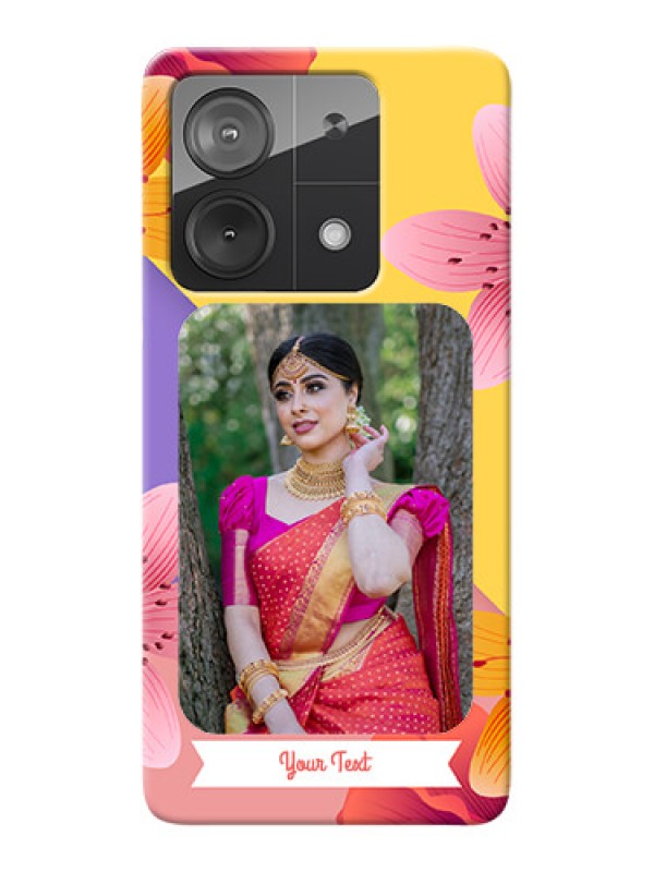 Custom Redmi Note 13 5G Mobile Covers: 3 Image With Vintage Floral Design