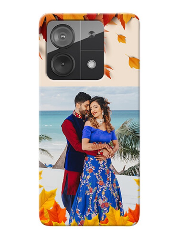 Custom Redmi Note 13 5G Mobile Phone Cases: Autumn Maple Leaves Design