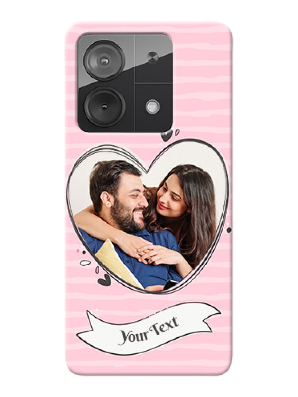 Custom Redmi Note 13 5G custom mobile phone covers: Vintage Heart Design