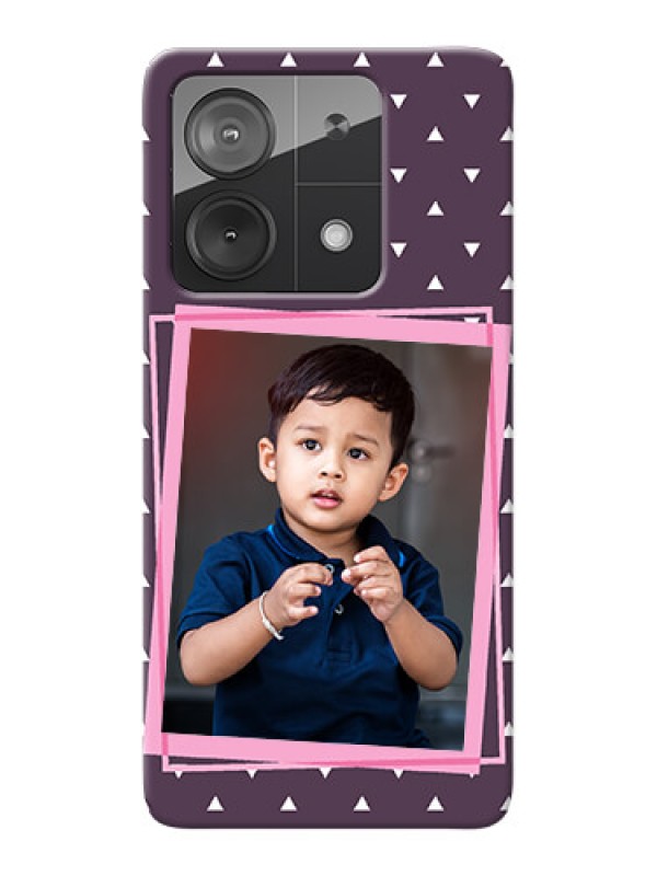 Custom Redmi Note 13 5G Phone Cases: Triangle Pattern Dotted Design