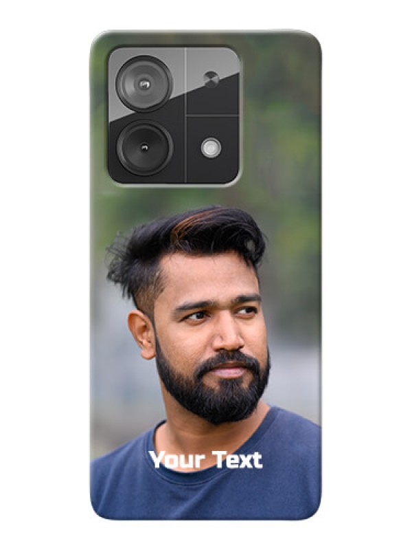 Custom Redmi Note 13 5G Mobile Cover: Photo with Text