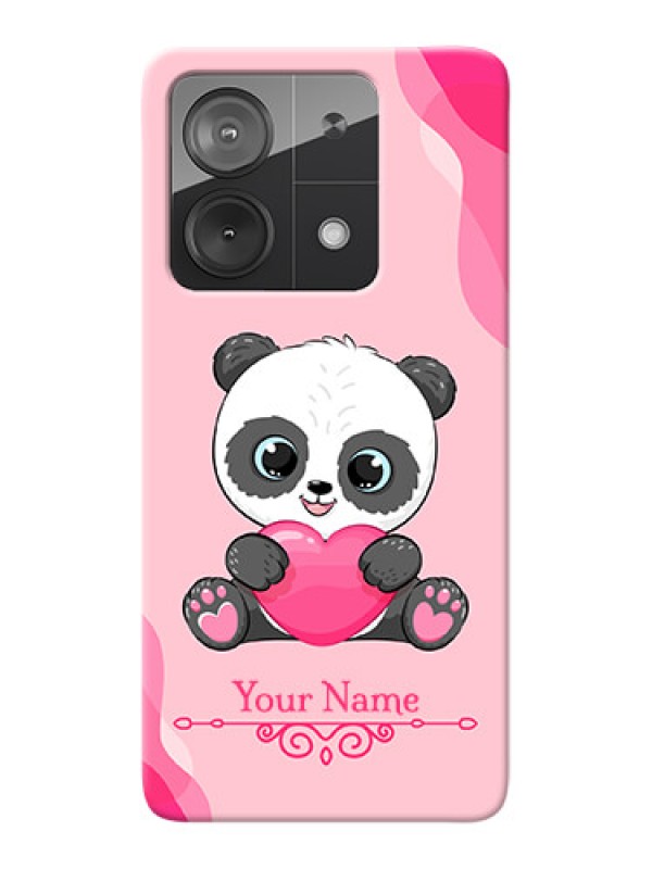 Custom Redmi Note 13 5G Custom Mobile Case with Cute Panda Design