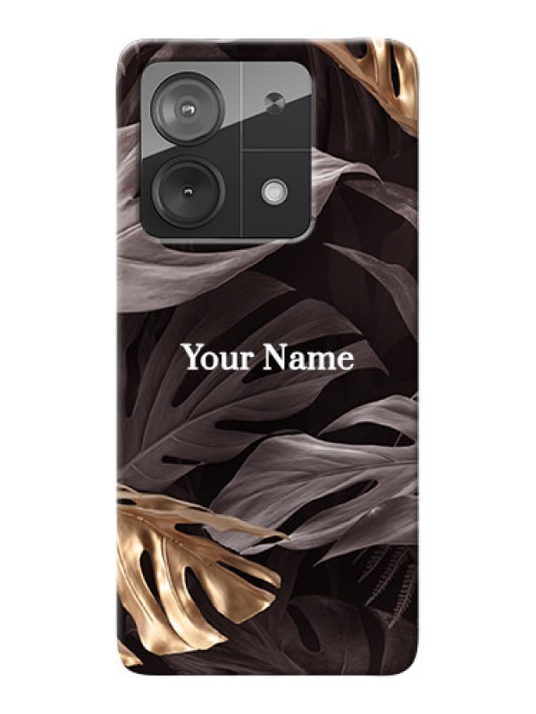 Custom Redmi Note 13 5G Personalised Phone Case with Wild Leaves digital paint Design