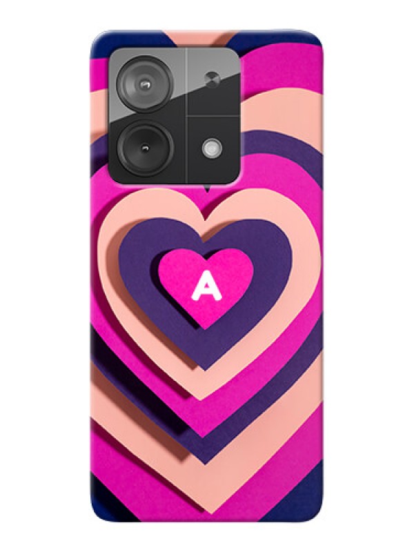 Custom Redmi Note 13 5G Custom Mobile Case with Cute Heart Pattern Design