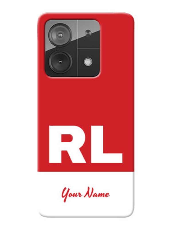 Custom Redmi Note 13 5G Personalized Phone Case with dual tone custom text Design