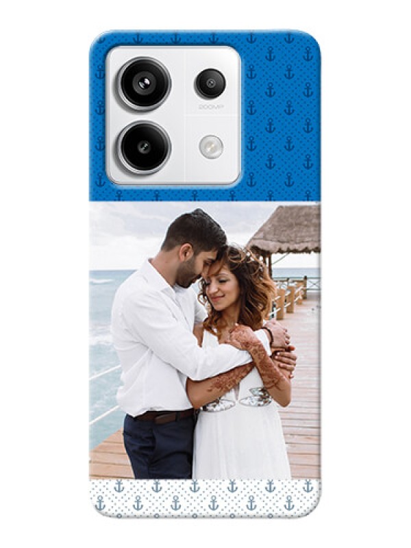 Custom Redmi Note 13 Pro 5G Mobile Phone Covers: Blue Anchors Design