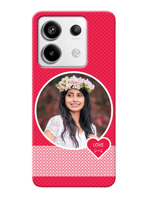 Custom Redmi Note 13 Pro 5G Mobile Covers Online: Pink Pattern Design