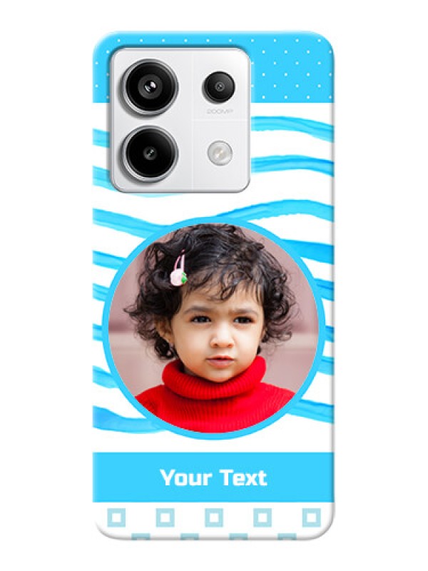 Custom Redmi Note 13 Pro 5G phone back covers: Simple Blue Case Design